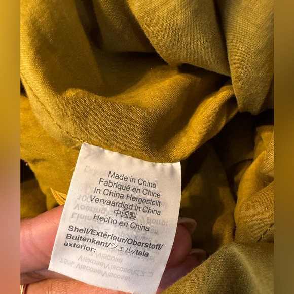 J crew velvet yellow jumpsuit size 12 - Picture 8 of 9